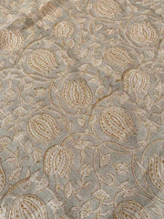 Linen fabric, Fabric by yard, Hand printed fabric, Block Print Fabric, Indian Fabric